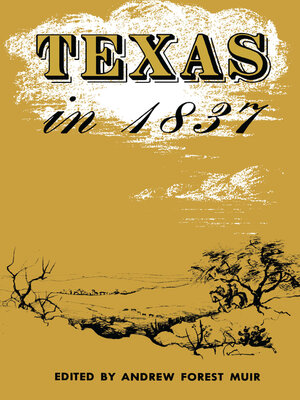 cover image of Texas in 1837